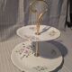 Vintage cake stand in Berry porcelain (CNP) - Violet decoration