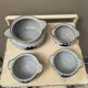 Lot de 3 bols et 1 pot vintage en céramique
