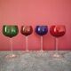 Ensemble verre à pied multicolore