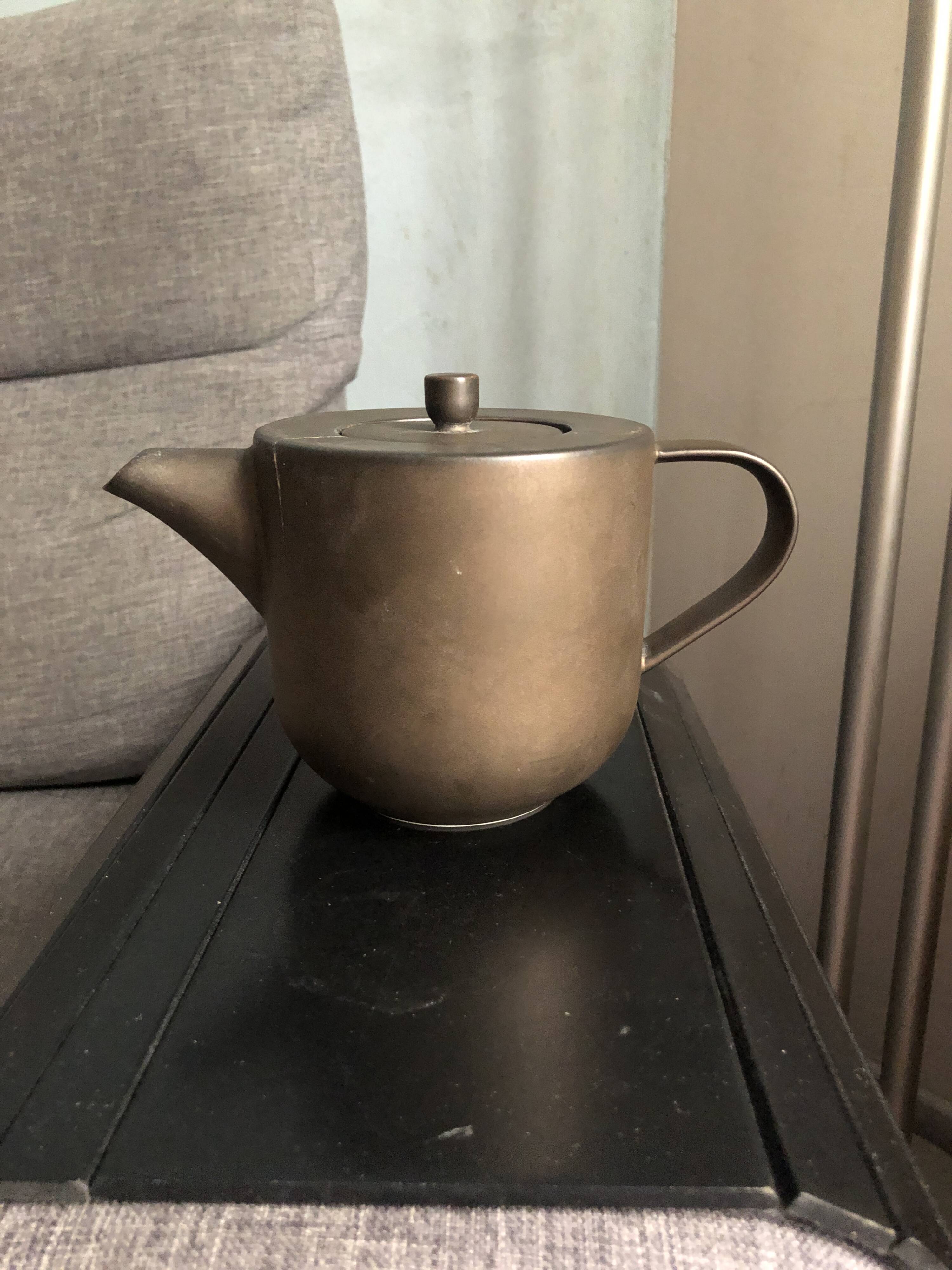 Théière en céramique marron marque ASA