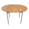 Table pliante, formica imitation bois, vintage, années 60