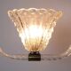 Lampe suspendue en verre de Murano vintage Barovier et Toso, années 1940.