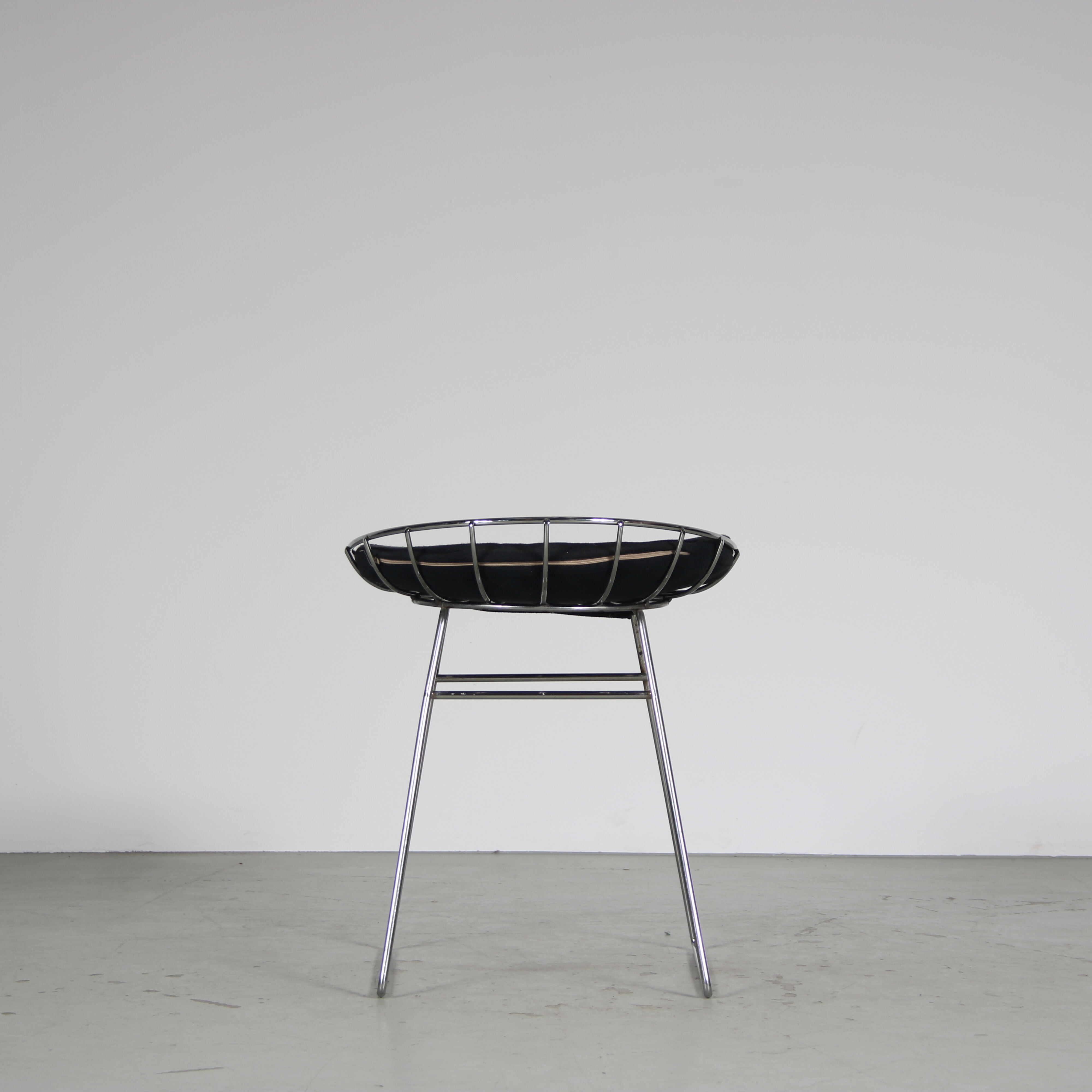 1960s Wire metal stools by Tomado from the Netherlands