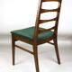 Chaise à manger verte vintage années 1970