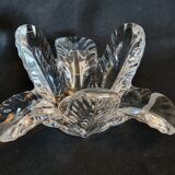 Valves the Chatel empty cut crystal pocket plant shape 50s - 60s