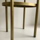 Brass side table and smoked glass