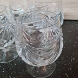 Set of 6 stemmed glasses