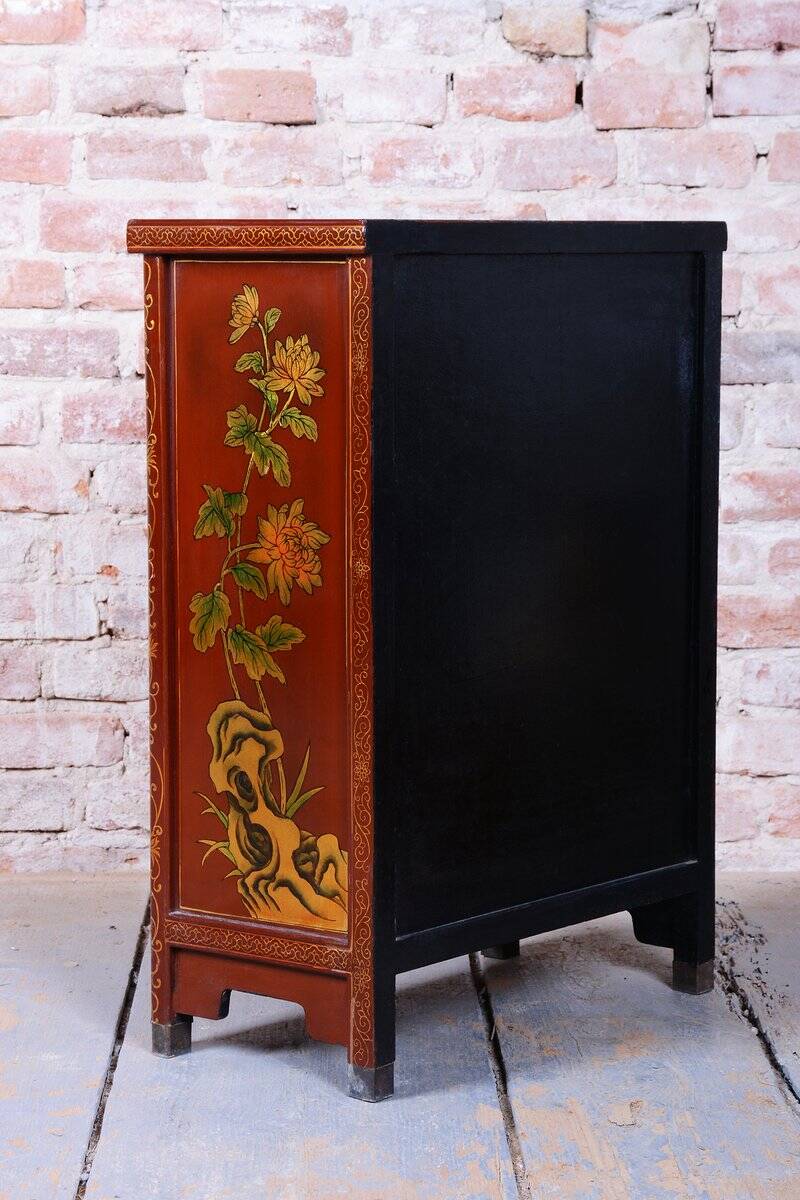 Small Asian-Style Cabinet in Wood, 1850s