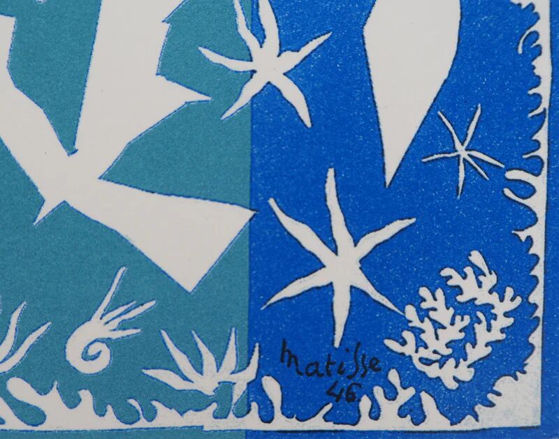 Henri Matisse: Doves in the Sky, signed silkscreen.