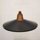 Rare Mid-Century Danish design lamp ,1960s -black&white metal& solid copper