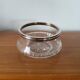 Glass cup and silver frame