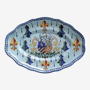 Earthenware dish from Géo Martel (Desvres)