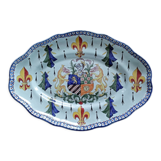 Earthenware dish from Géo Martel (Desvres)