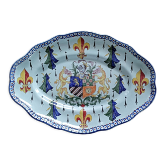 Plat en faïence de Géo Martel (Desvres)