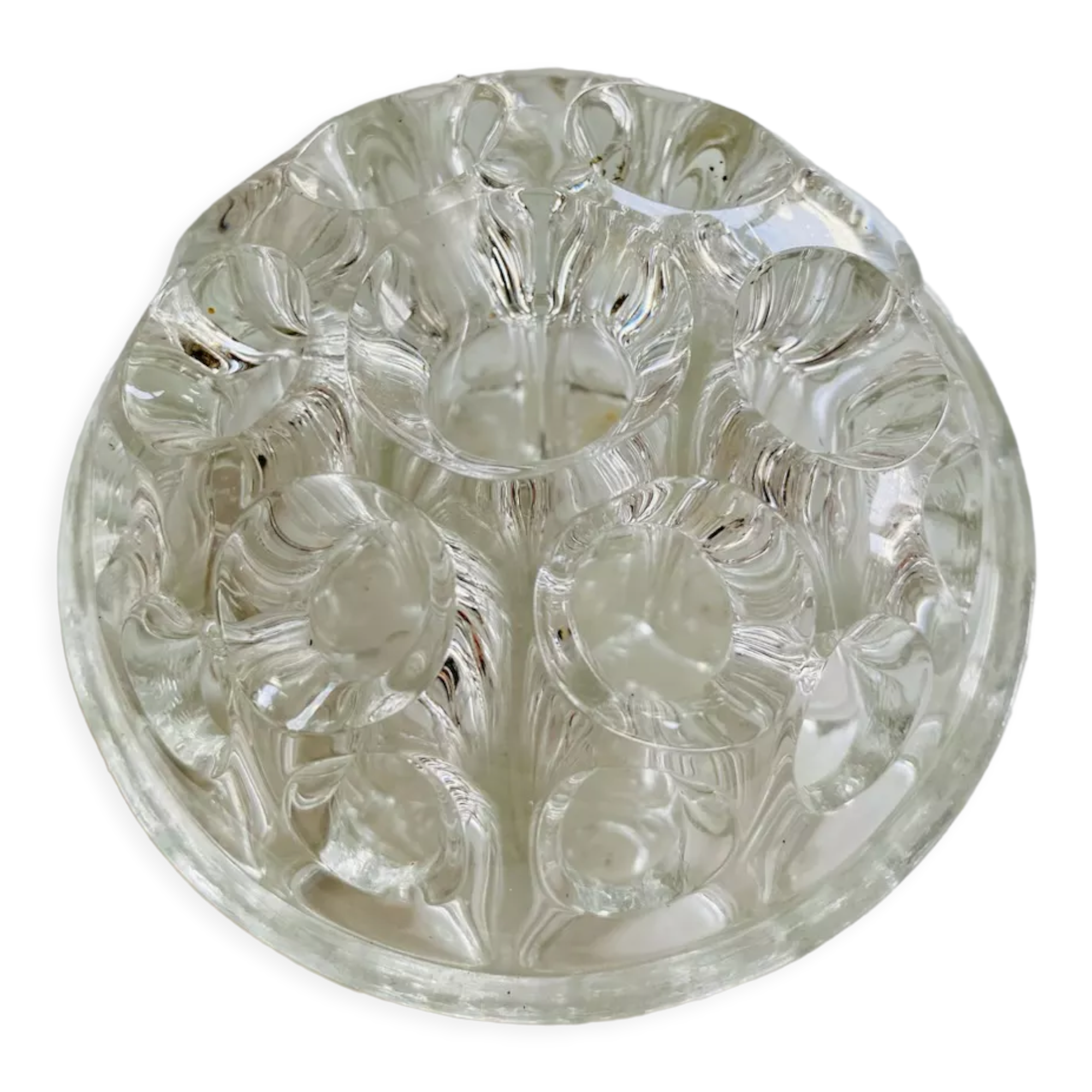 Vintage glass flower picnic