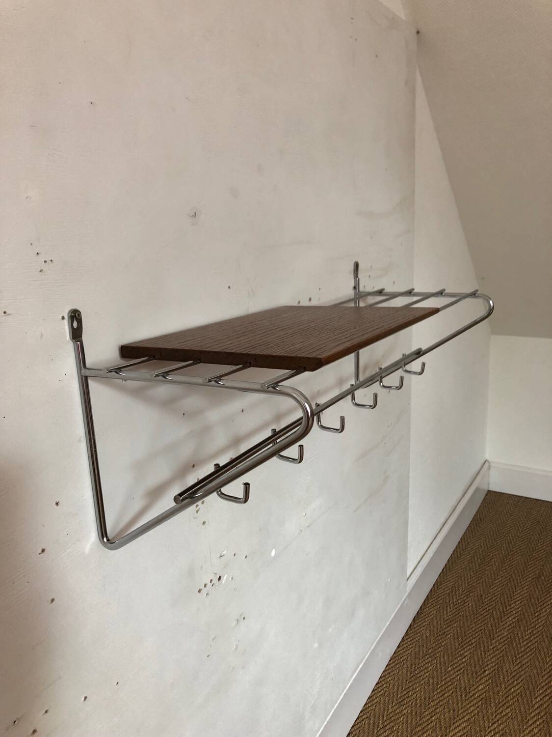 Console, wall coat rack, 1960