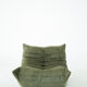 Togo Armchair and Pouf in Khaki wide Corduroy