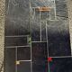 Vintage slate coffee table by Pierre Lèbe, 1960