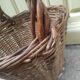 Handmade antique wicker basket