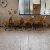 4 chairs Rinaldi "Sabrina" yellow leather