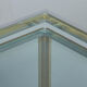 Brass and chrome coffee table with four nesting tables 1970