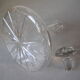 Old decanter to decant in chiseled glass and cap Table art