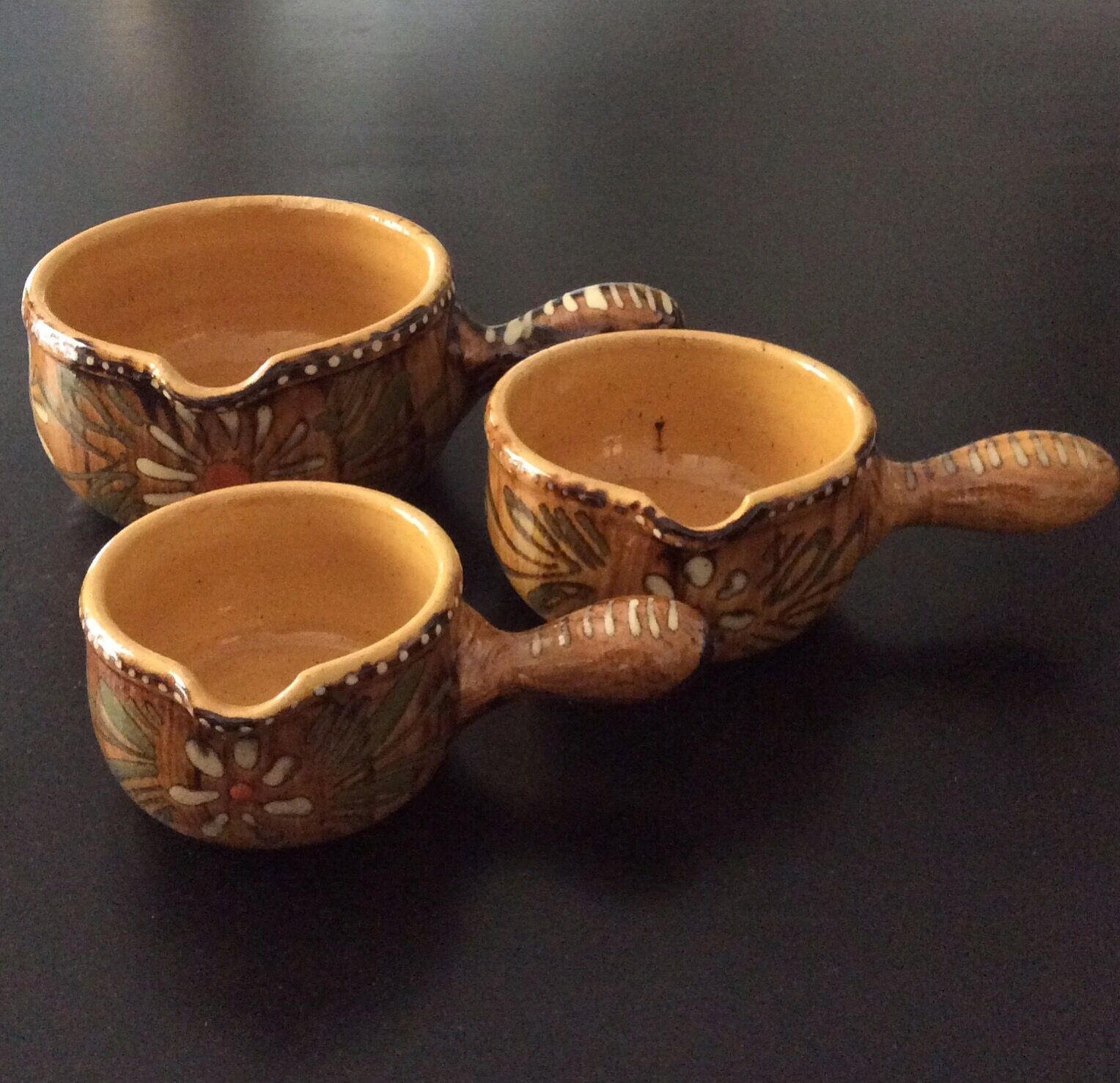 Lot of 3 vintage frying pans