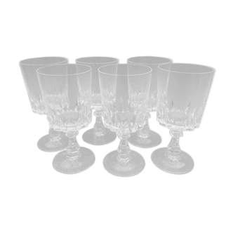 Set de 6 anciens verres vin art pop vintage