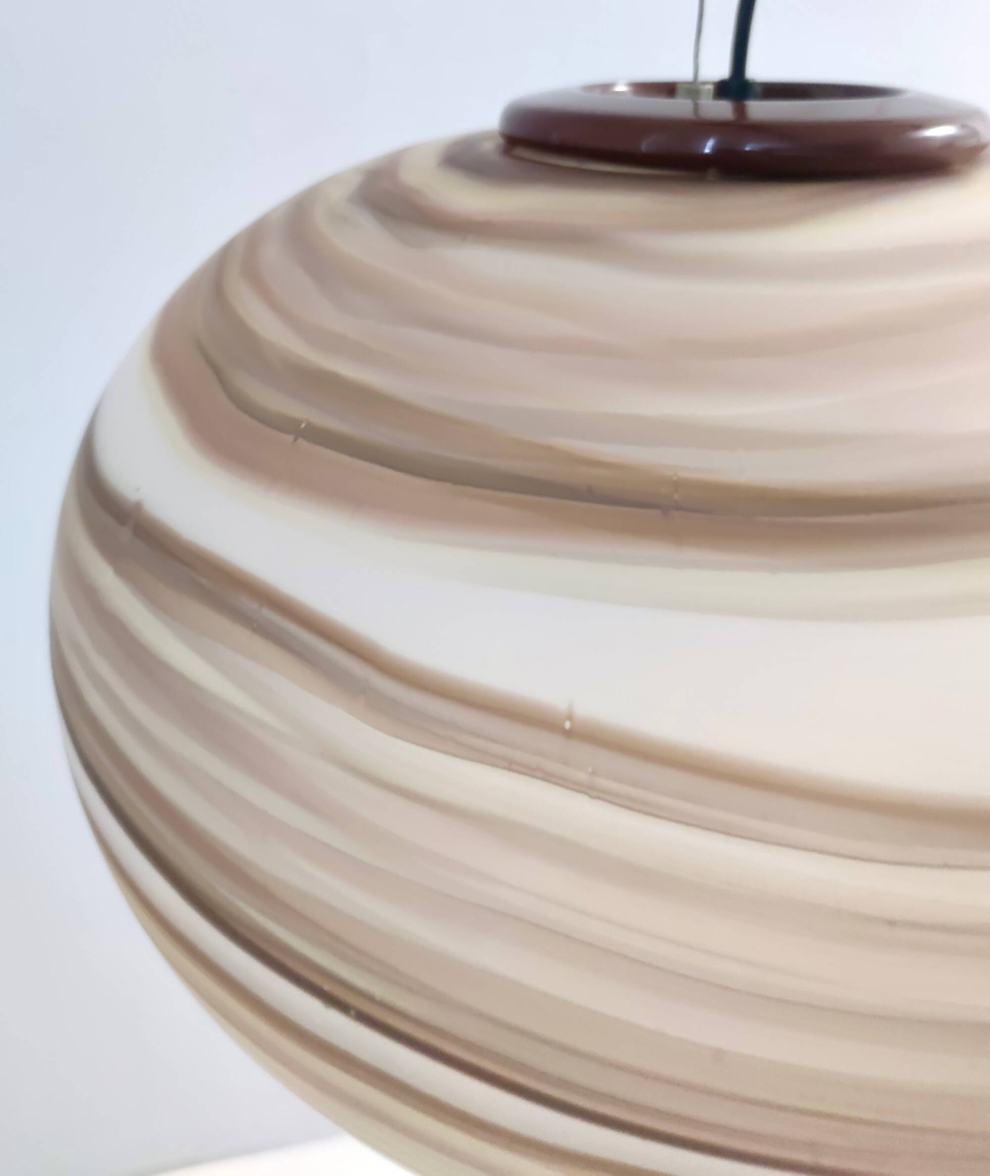 Adjustable Oval Glass Pendant "Giove" by Ludovico Diaz de Santillana for VeArt