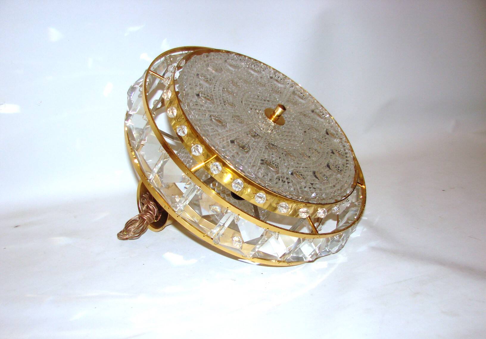 Crystal pendant lamp Proj. Carl Fagerlund for Orrefors, Sweden, 1960s