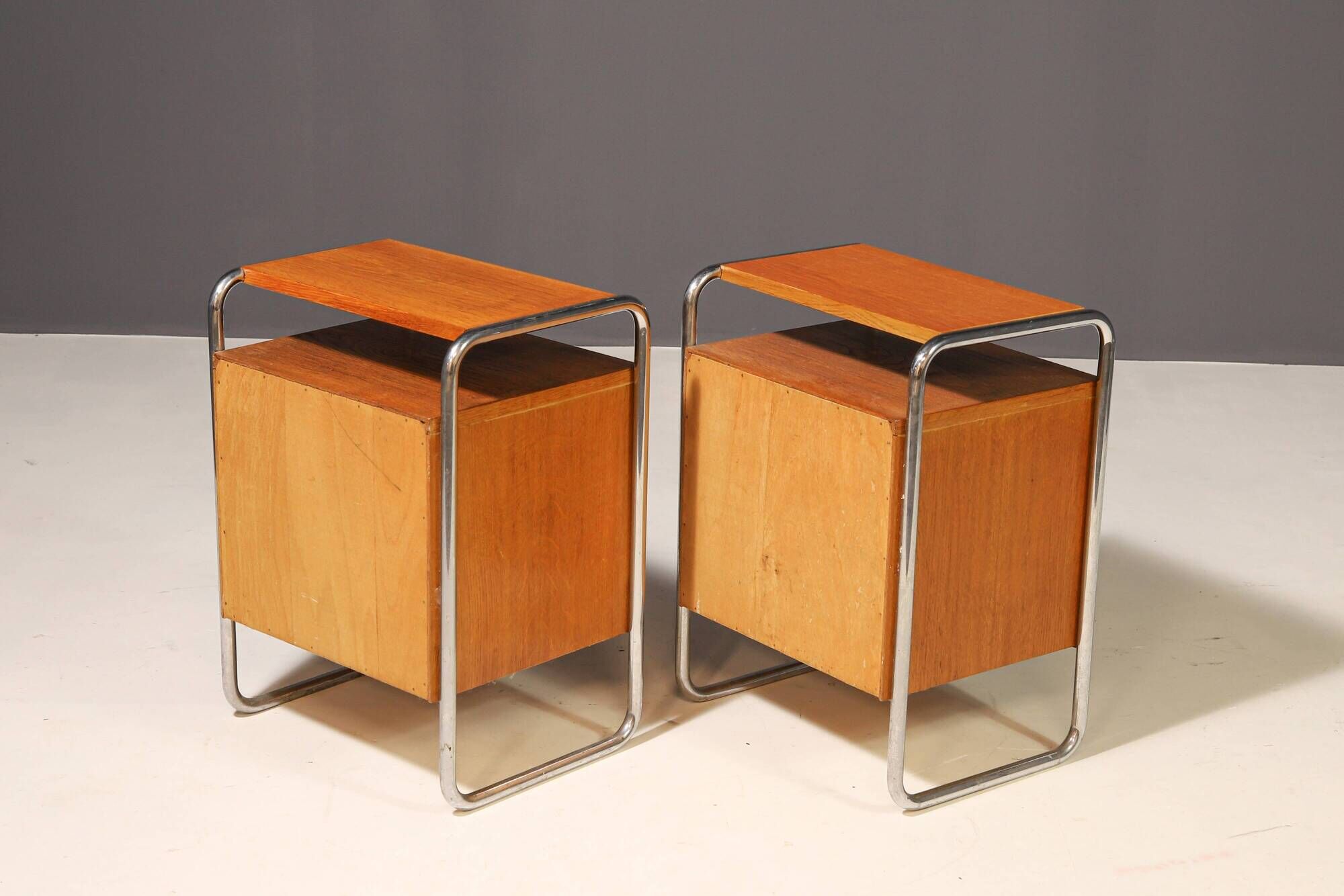 Pair of Functionalist Nightstands | 1930s–1940s