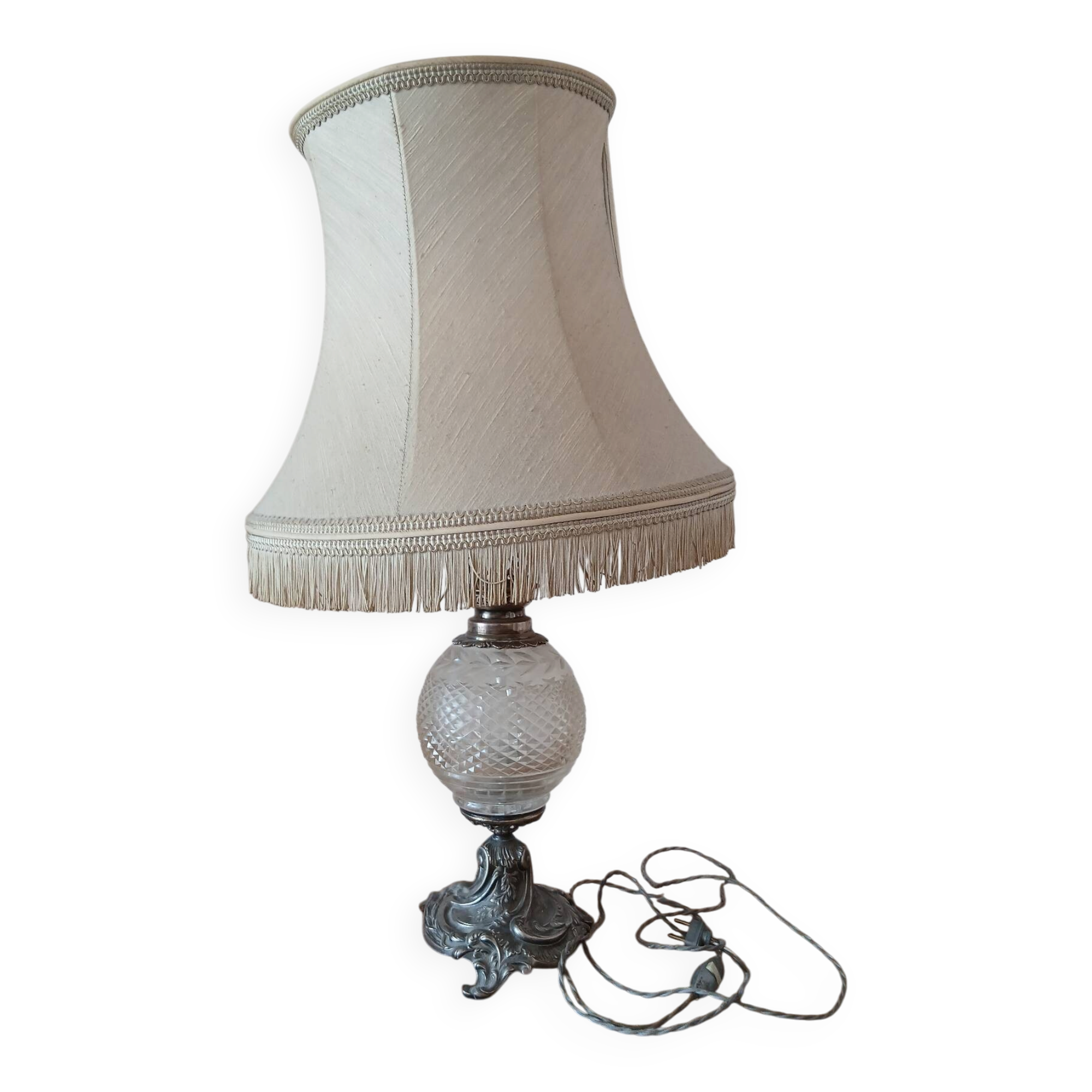 Silver floor lamp