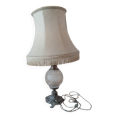 Lampe pied en argent