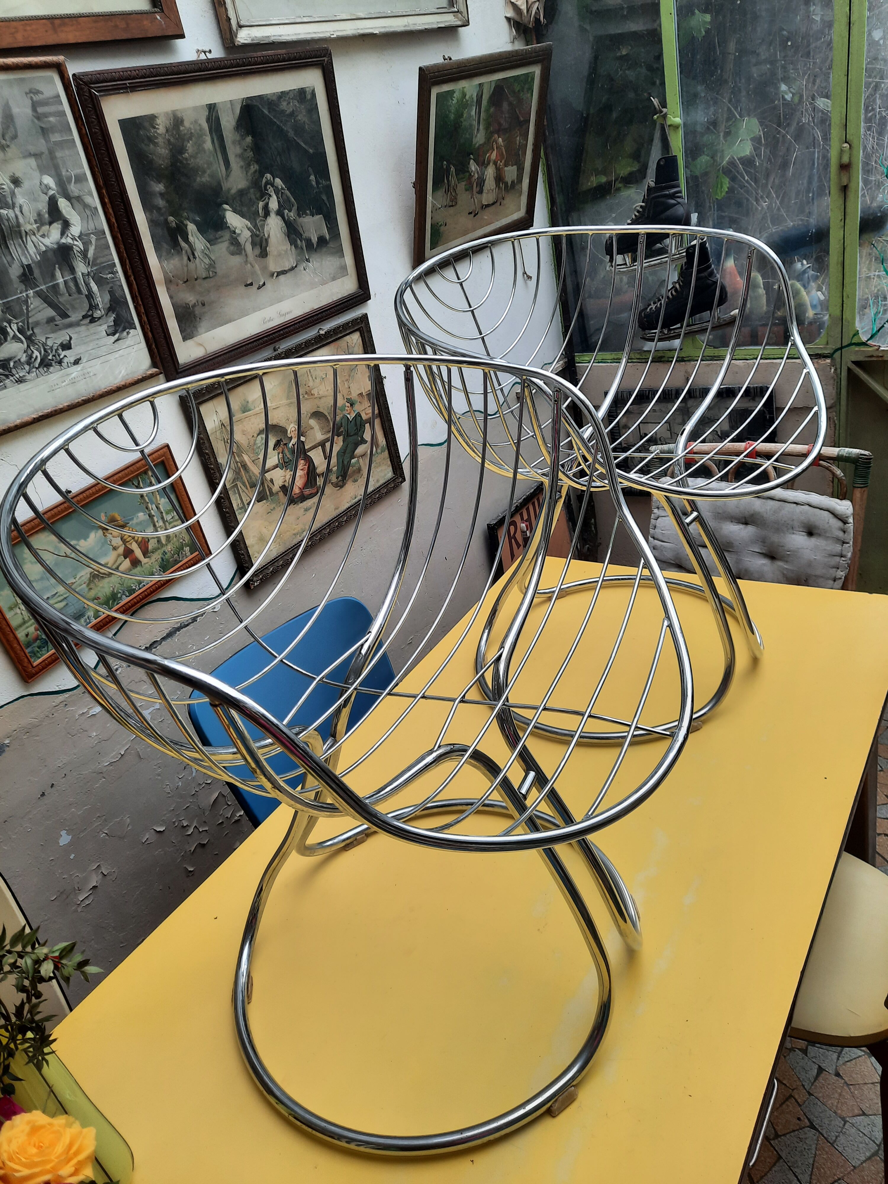 Pair of panam armchairs