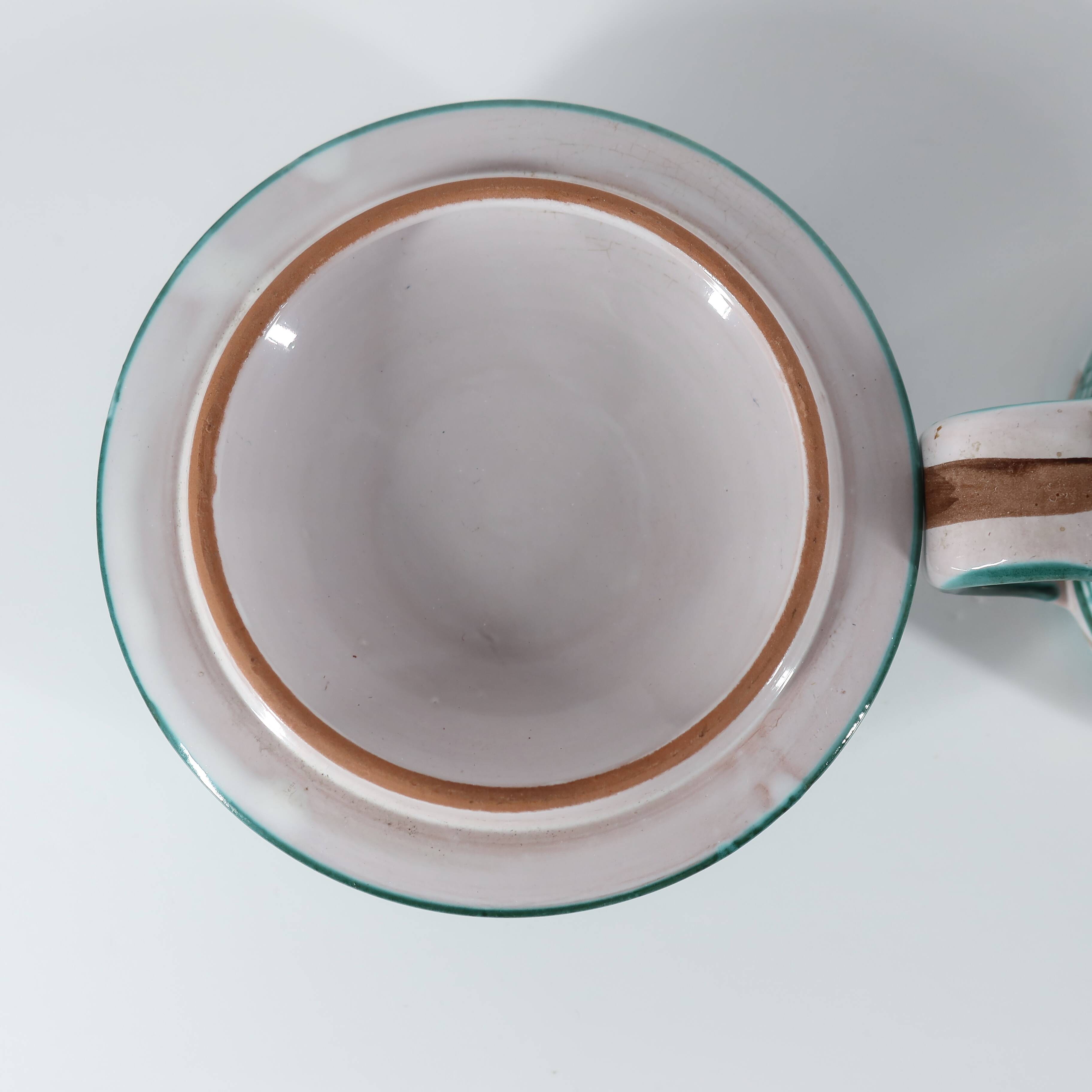 Ceramic pot signed RP Robert Picault, Vallauris, 1950s