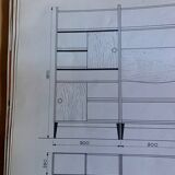 A unique bookcase-library designed by Mieczysław Puchała, Stołeczne Zakłady Drzewne Przemysłu Tereno