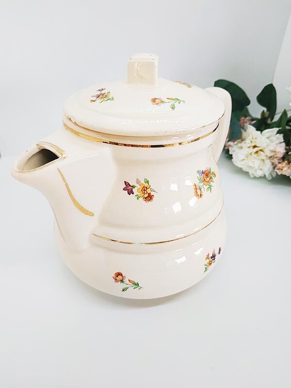 Vintage floral teapot