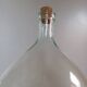 Dame-Jeanne, vintage carboy 6 liters transparent blown glass