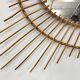 Large rattan sun mirror 1960