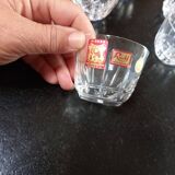 5 Verres cristal neufs