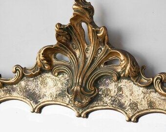 Vintage mirror, large gilded wood mirror, beveled mirror, antique mirror, rockery style 82x75cm
