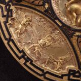 19th century gilded wooden shield signed F. Barbedienne Paris