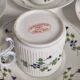 Pillivuyt porcelain tea or coffee service, floral model, Paris exhibition 1900