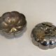 Silver-plated and brass pumpkin ice bucket