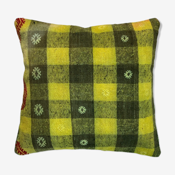 Housse de coussin en kilim turc, 45 x 45 cm