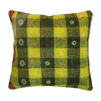 Turkish  kilim cushion cover , 45 x 45 cm