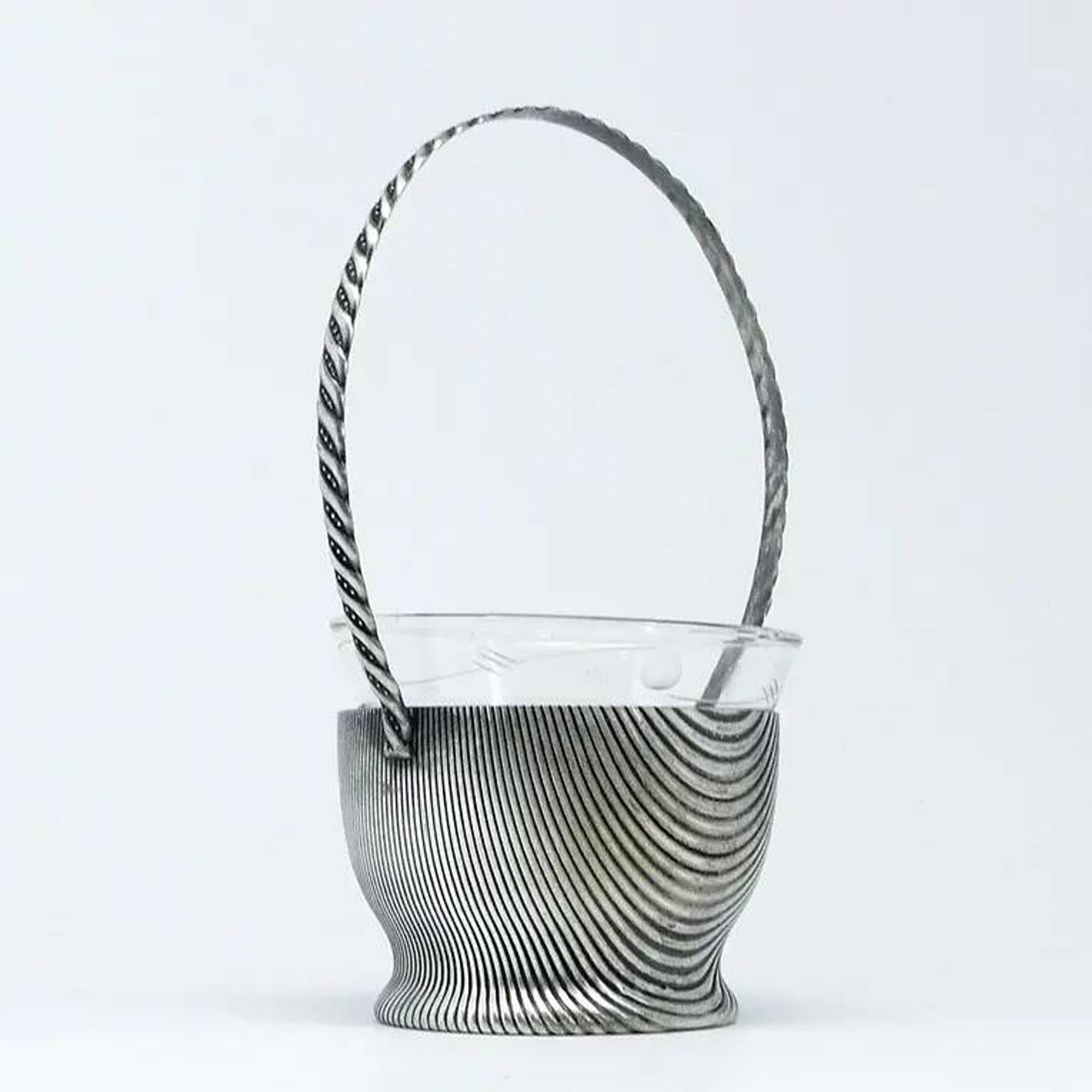 Art Deco sugar bowl, silver-plated brass, Szandrik, Hungary, 1930s