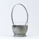 Art Deco sugar bowl, silver-plated brass, Szandrik, Hungary, 1930s