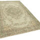 Hand-knotted rustic turkish beige carpet 170 cm x 280 cm