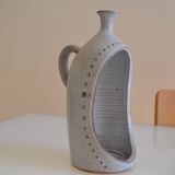 Ceramic stoneware candle holder from the 1970s.